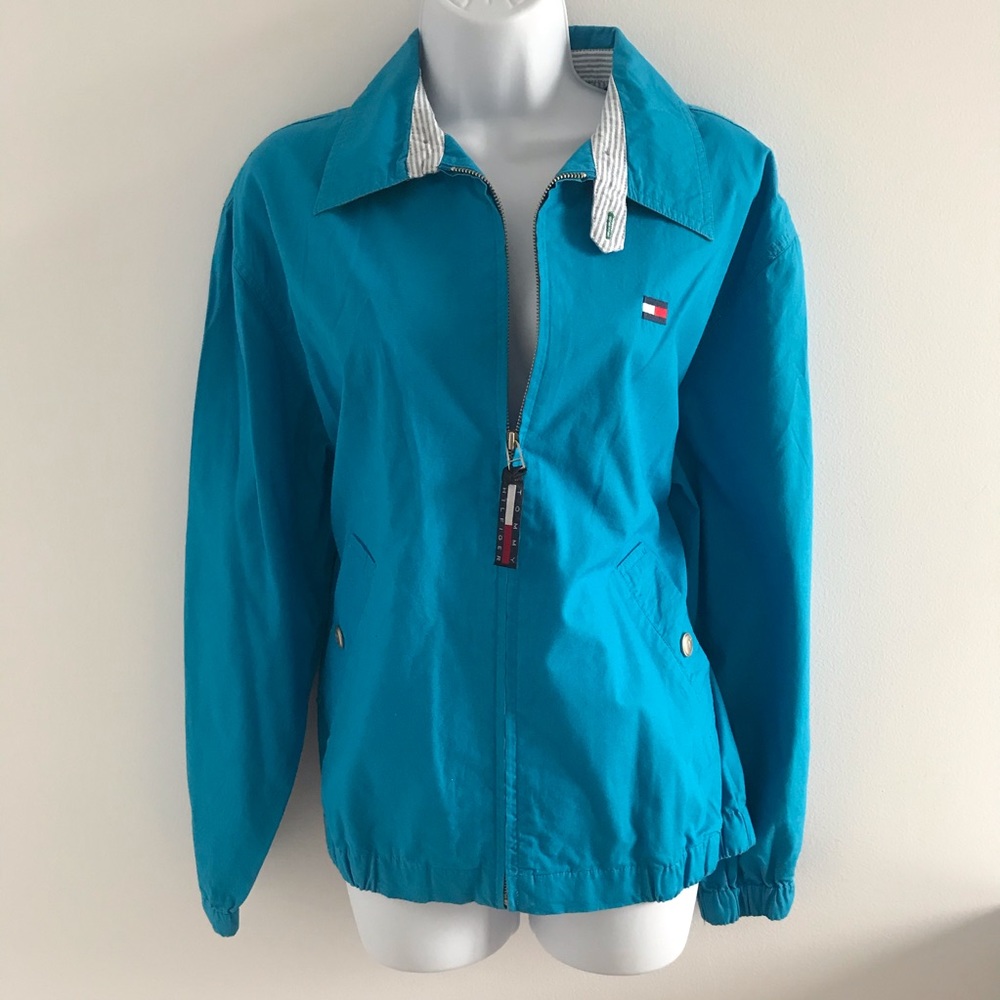 Tommy Hilfiger 100% Cotton Blue Women’s Spring Jacket 90”s Y2K